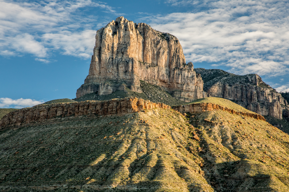El Capitan of Guadalupe Mountains National Park at sunrise