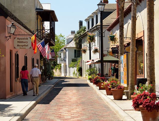 a St. Augustine Florida historic street