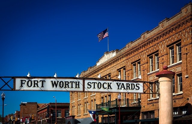 Sign for Fort Worth Stock Yards
