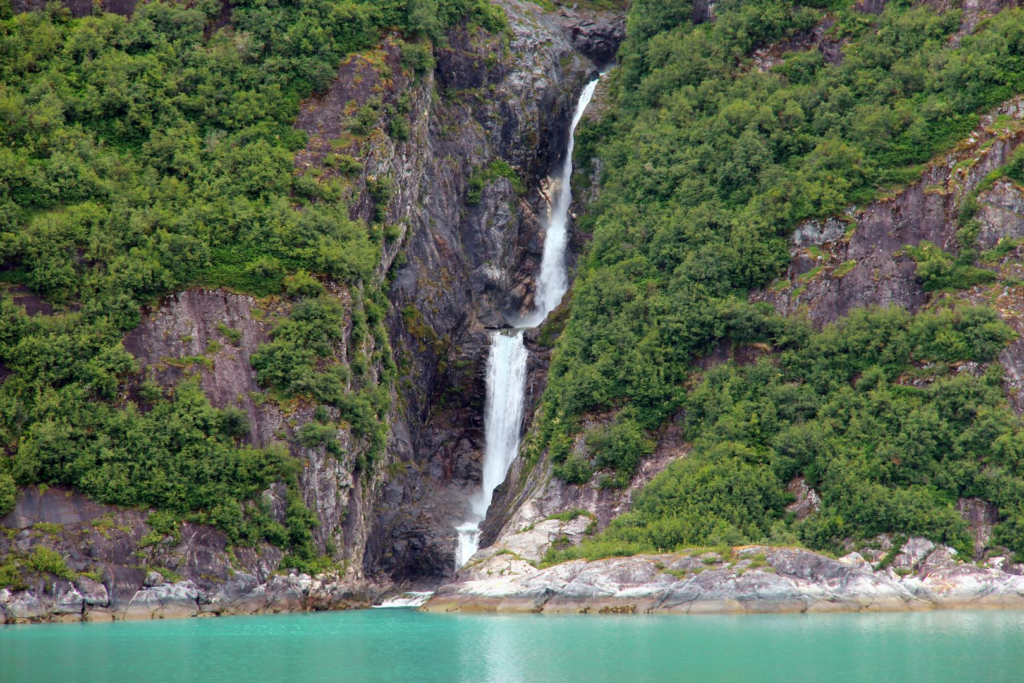 waterfall in alaska