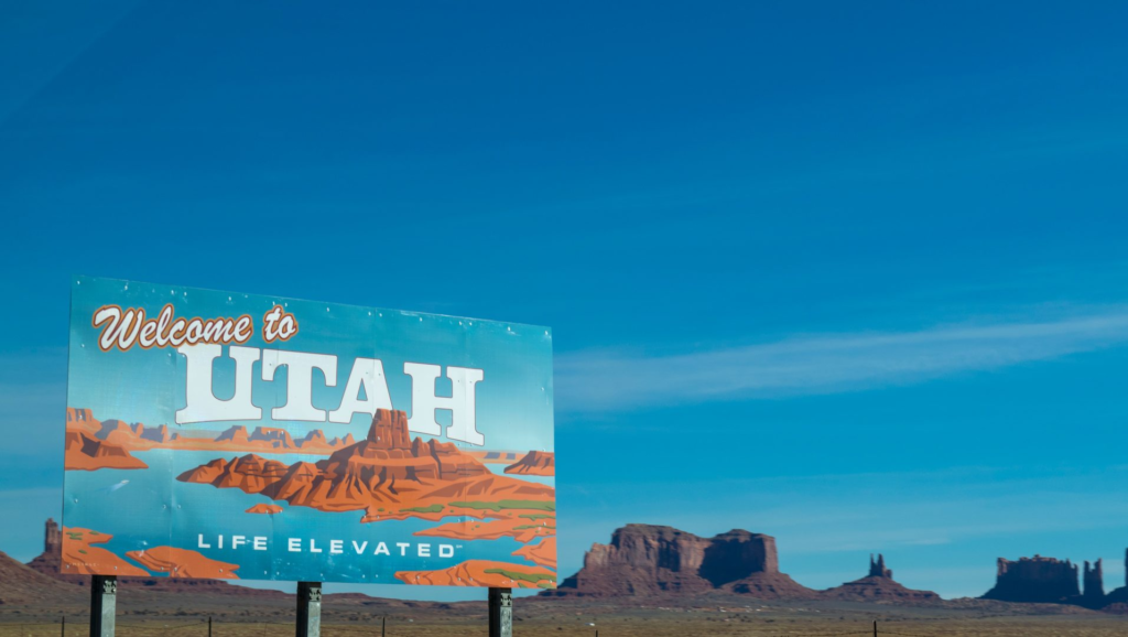 utah state sign