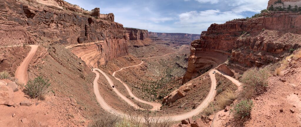 remote overlanding route in the desert