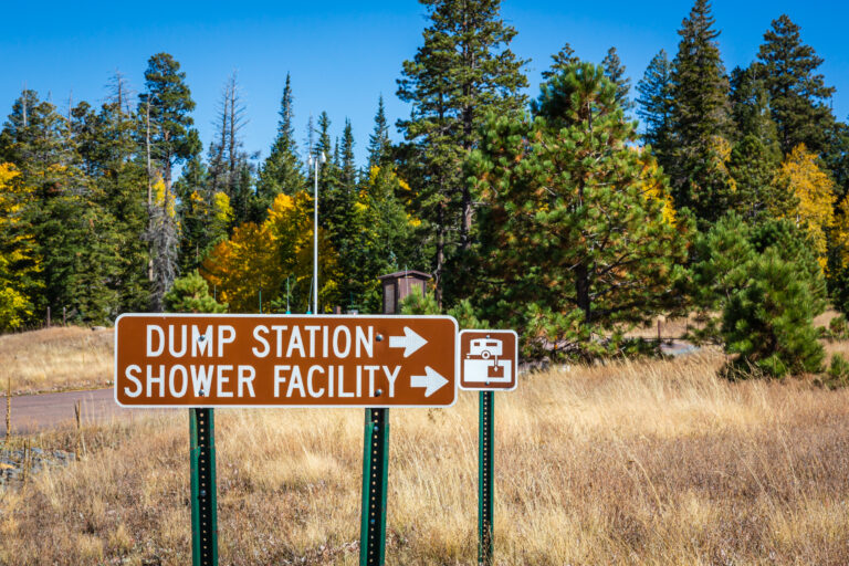 dump station sign