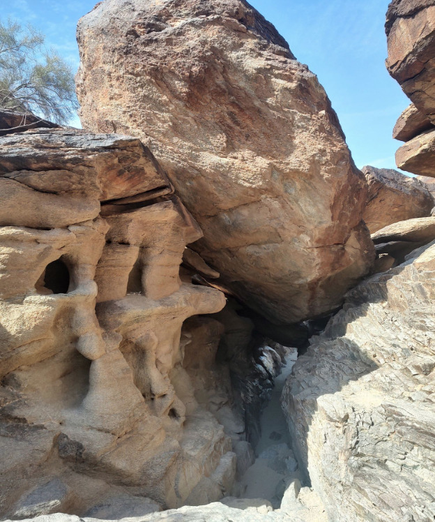 rocks at The Hidden Valley Trail via Mormon Trail