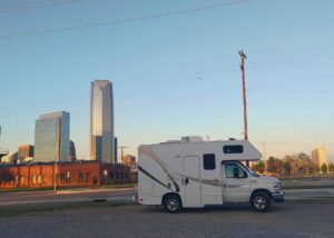 RV in downtown Oklahoma