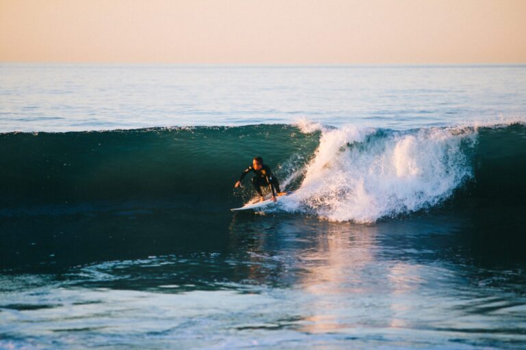 Person surfing