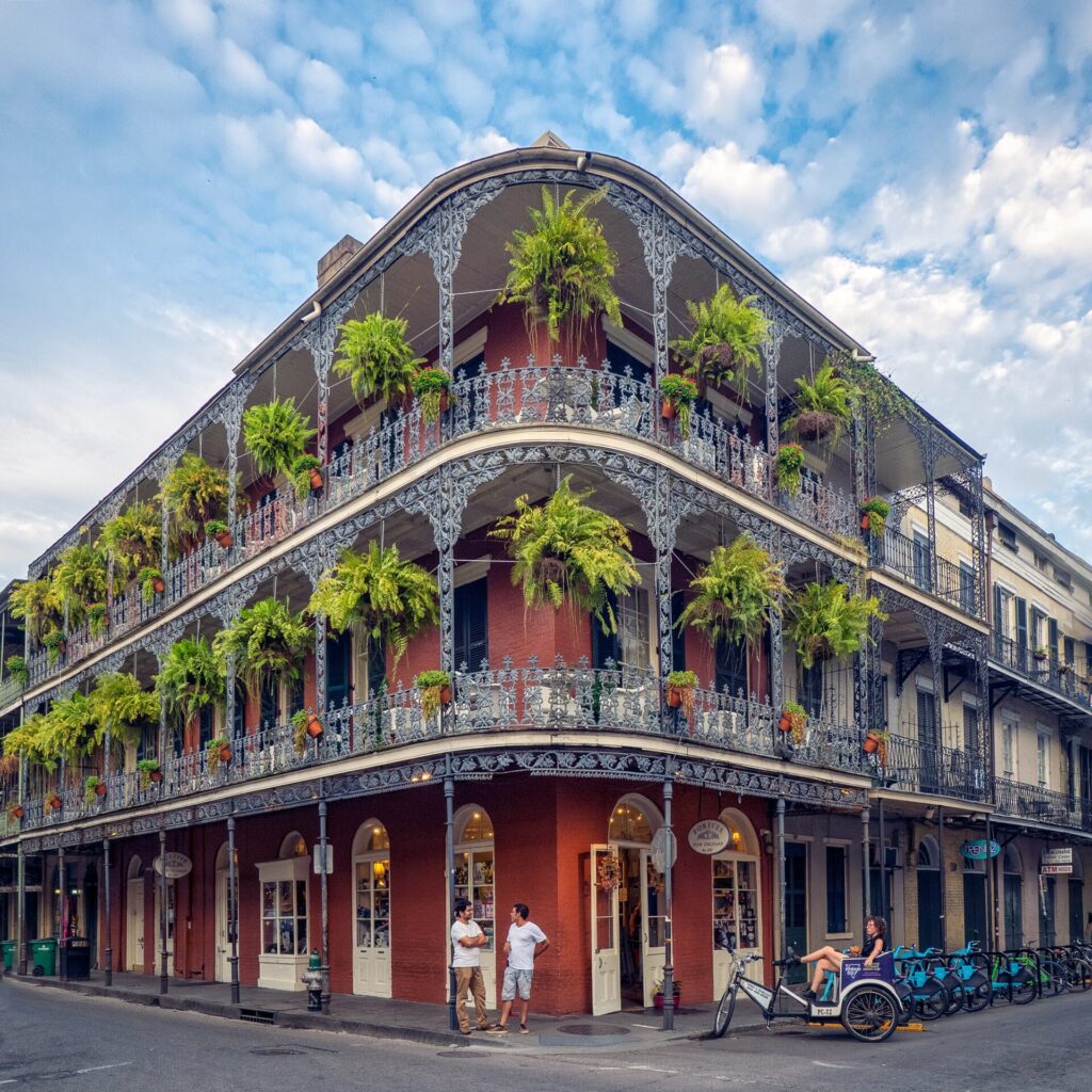 Building in the French Quarter of NOLA