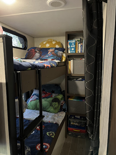 bunk beds for kids bedroom inside RV