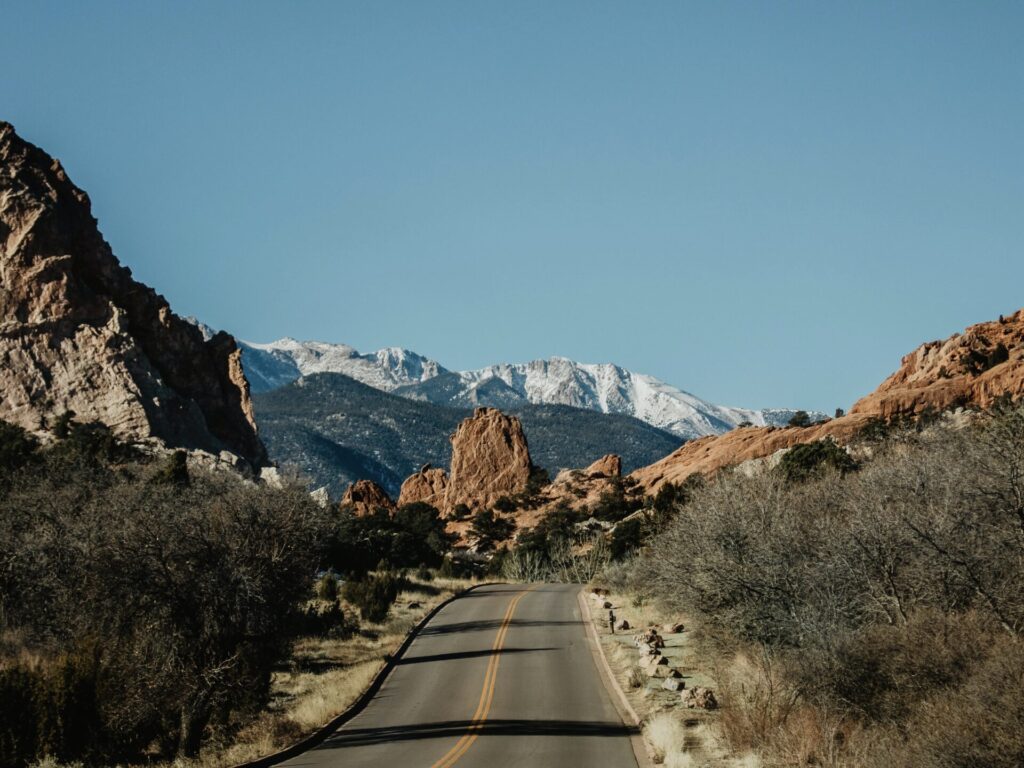 Scenic road in Colorado