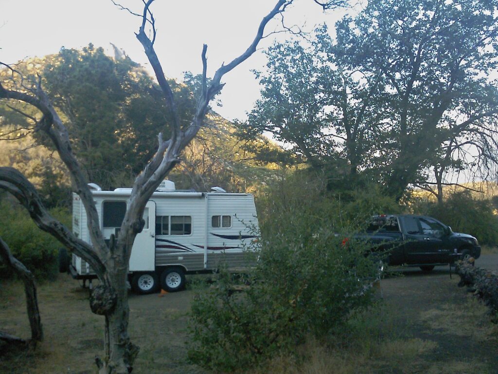 RV campsite in San Diego