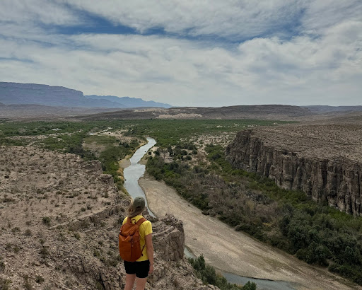 Woman standing in the Rio Grande Overlook